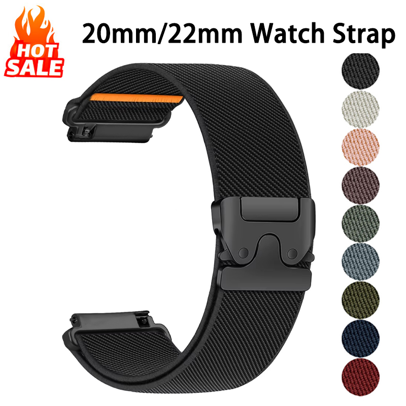 Parachute Strap Elastic - Pulseira de laço para relógio Garmin