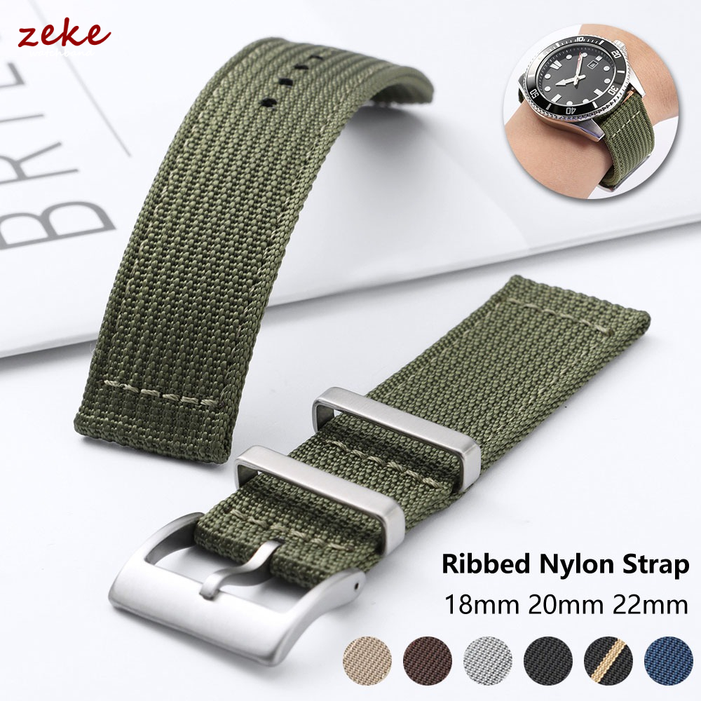 Nato Strap Nylon - Pulseira de Relógio de Nylon Canelada