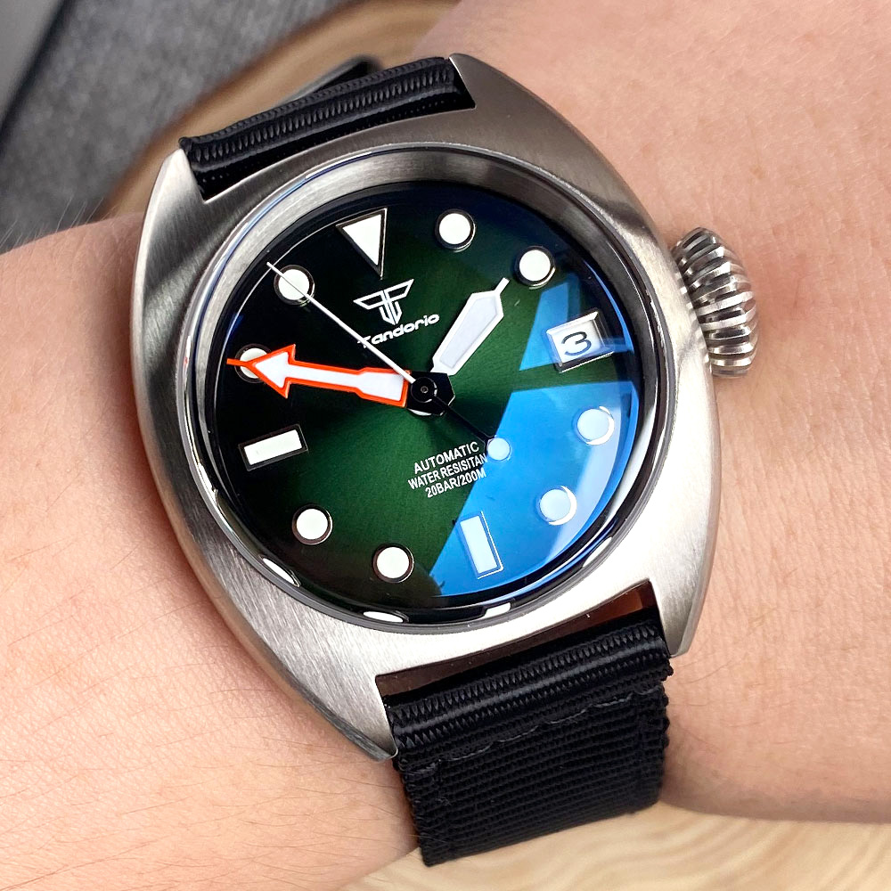 Seiko Watch Presage - Relógio Mecânico Militar de Mergulho 36mm