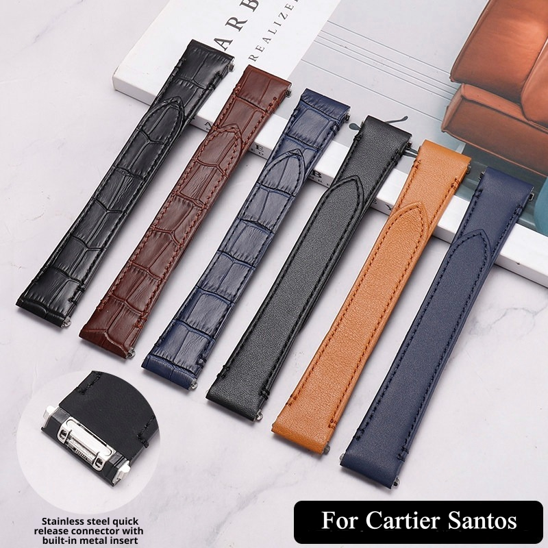 Pulseira de Relógio de Couro d - Cartier Watch Santos avaliação e preço