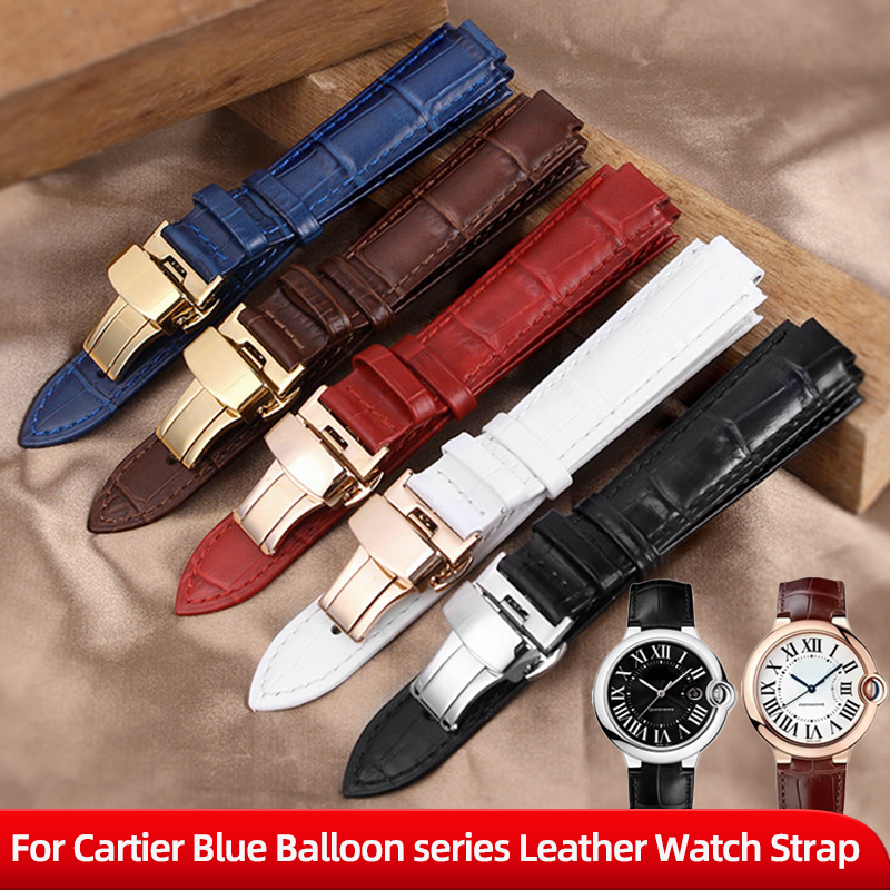 Pulseira de Couro Genuíno para - Cartier Watch Ballon Bleu avaliação e preço