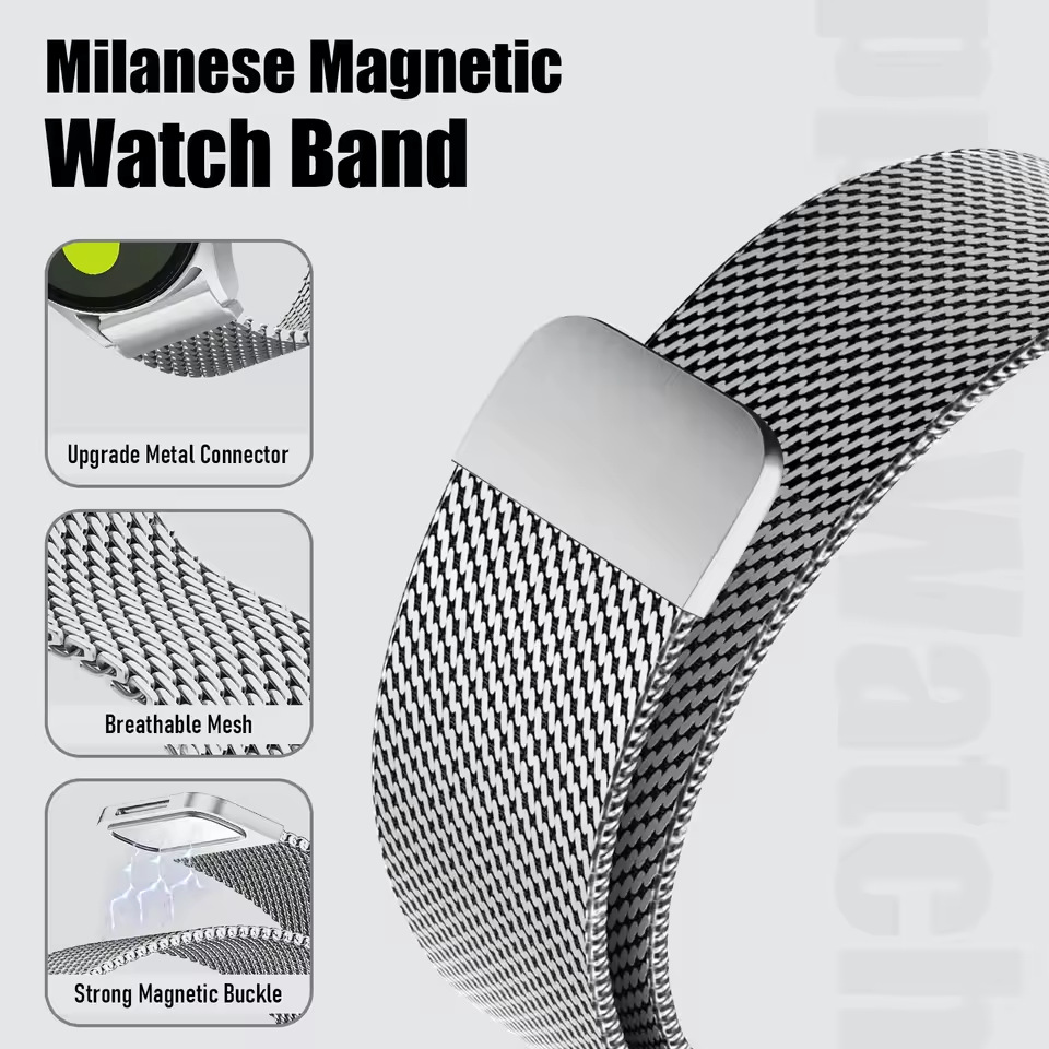 Pulseira de Malha de Aço Milan - Milanese Loop Magnetic avaliação e preço