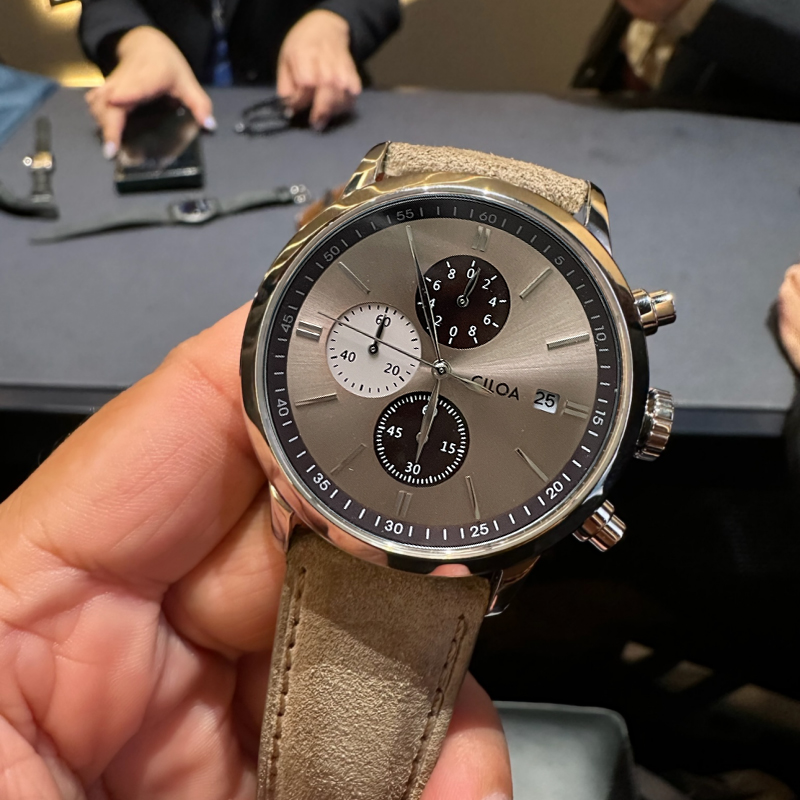 Relógio cronógrafo CILOA-Men c - Suede Strap Watch avaliação e preço