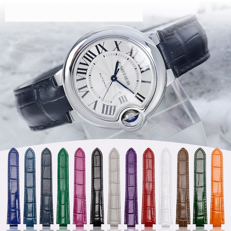Pulseira de relógio em couro d - Cartier Watch Ballon Bleu avaliação e preço