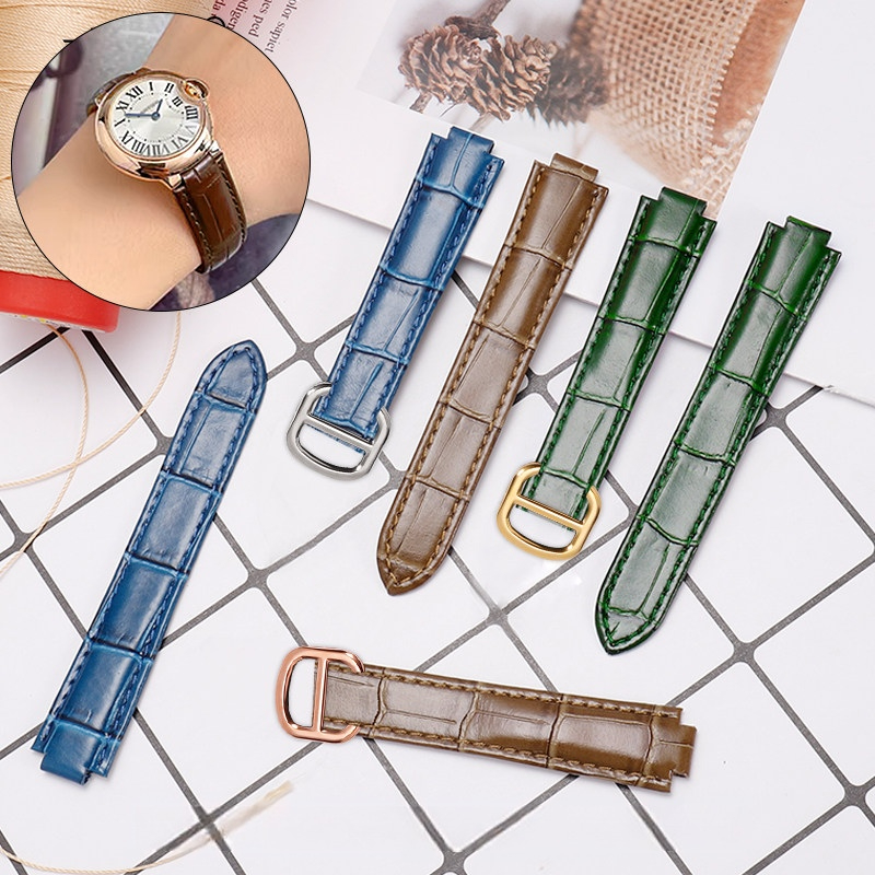 Pulseira de relógio em couro d - Cartier Watch Ballon Bleu avaliação e preço