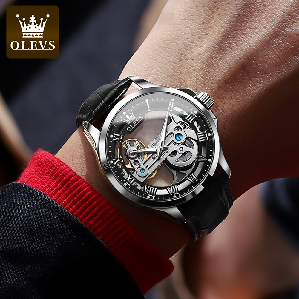 OLEVS 6661 relógio automático  - Omega Watch Constellation avaliação e preço