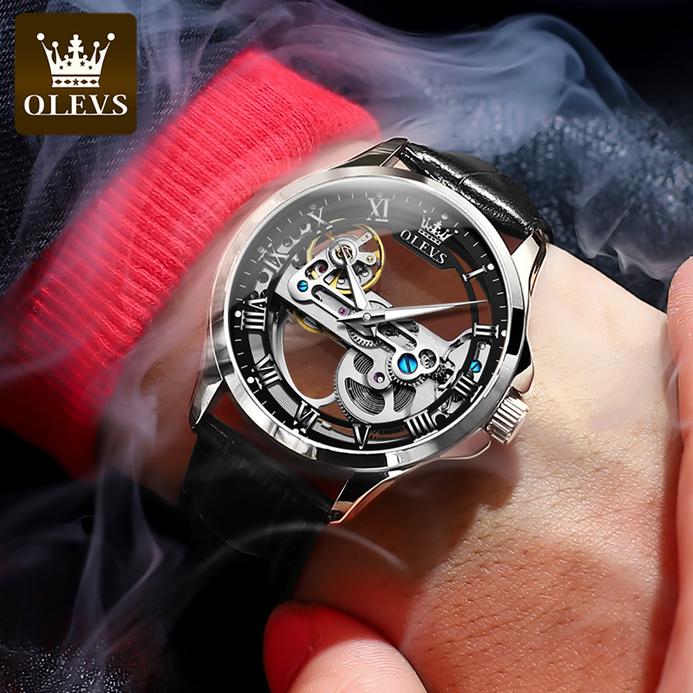 OLEVS 6661 relógio automático  - Omega Watch Constellation avaliação e preço